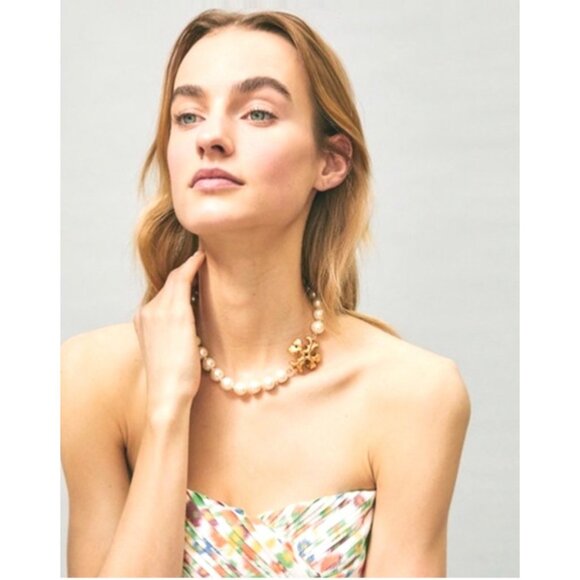 Tory Burch Roxanne Pearl Necklace & Earring Set!!! - Picture 6 of 9